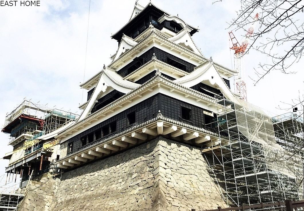 修復が進んでいる「熊本城」